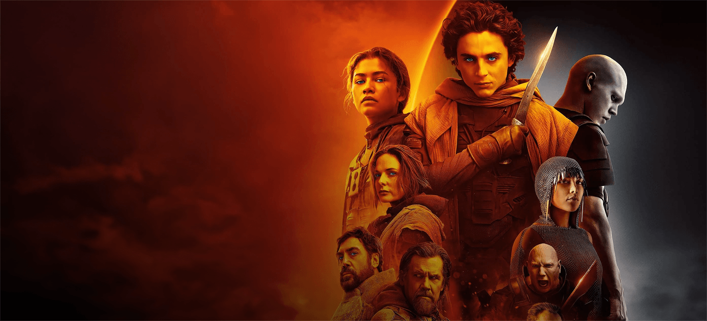 Elenco de Duna 2 em composição promocional do filme